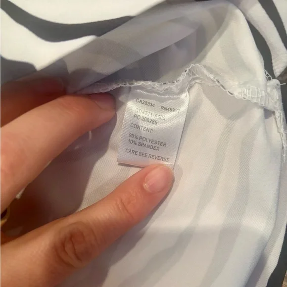 Tail Black and White Mini Pencil Skirt - Picture 5 of 6